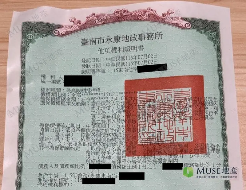 台南南區公寓資金週轉房屋二胎成功案例