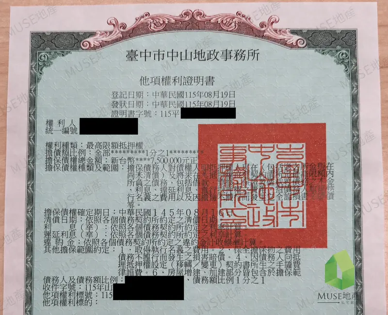台中市太平區透天房屋二胎轉貸房屋二胎成功案例