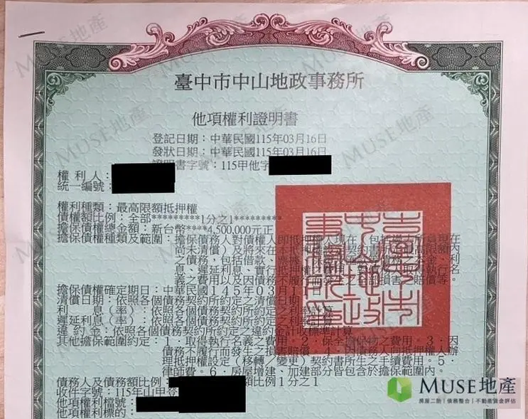 台中外埔透天工程週轉房屋二胎成功案例